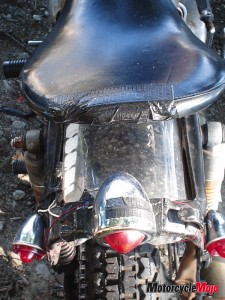 rear view with pop bottle fender