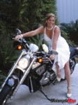 Bride on bike 399