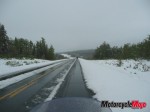 California V-Stroms in snow 197a