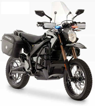 Zero police motorcycle